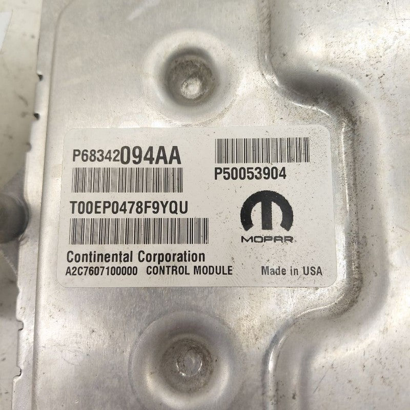 2018 Fiat 500 X Model ECM Engine Electronic Control Module