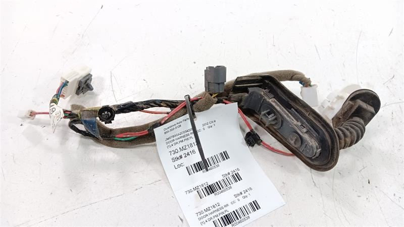 Mazda CX-9 Door Harness Wire Wiring Right Passenger Rear 2012 2011 201