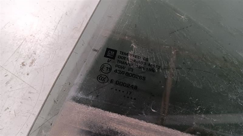 Left Rear Door Glass Window Privacy Tint Opt Ako Fits 18-19 EQUINOX OE