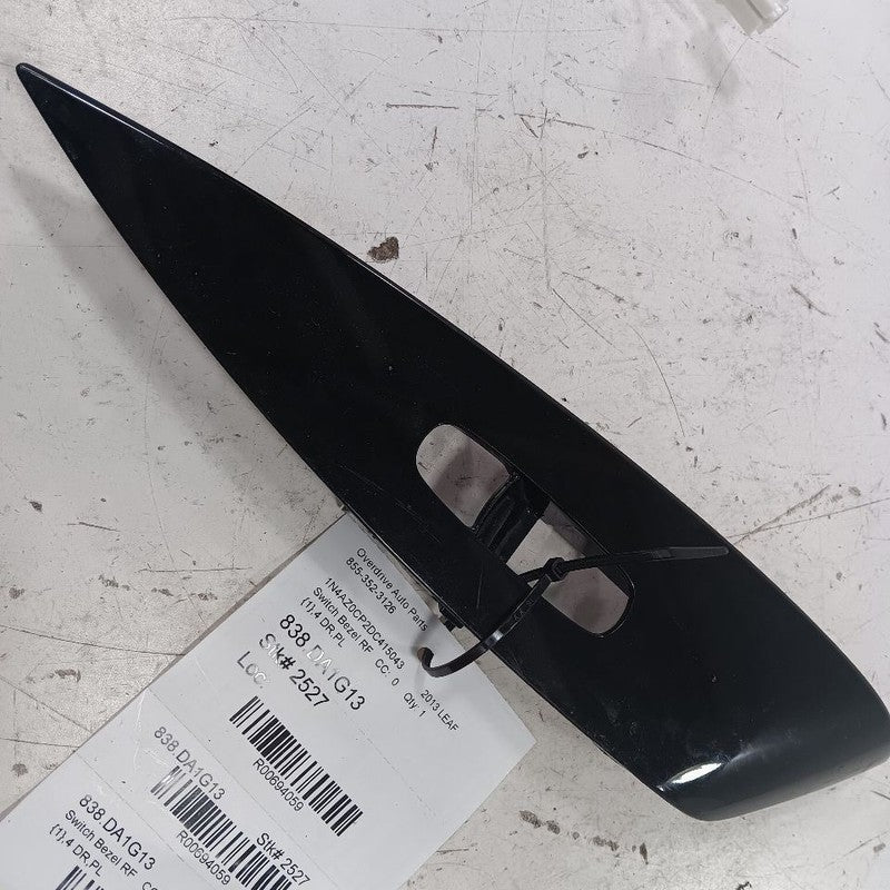 Nissan LEAF Window Switch Bezel Trim Right Front 2013 2014 2015 2016 2