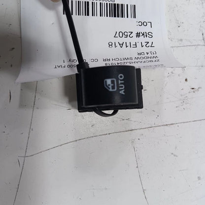 Fiat 500 Power Window Switch Right Passenger Rear 2018 OEM