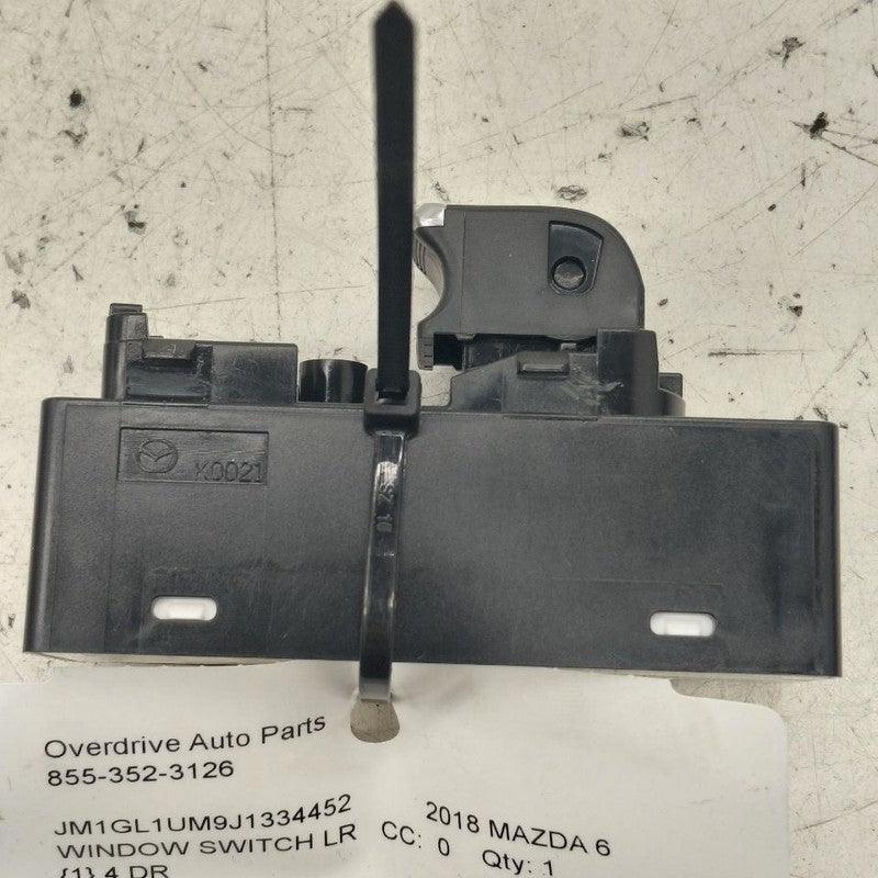 Mazda 6 Window Switch Power Left Driver Rear  2018 2019 2020 2021