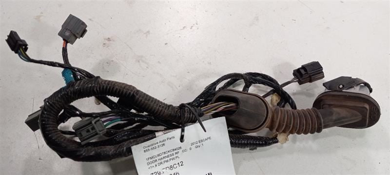 Ford Escape Door Harness Wire Wiring Right Passenger Front 2009 2010 2