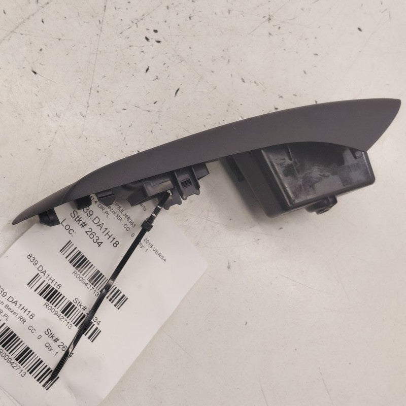 Nissan Versa Note Window Switch Bezel Trim Right Rear  2019 2018 2017