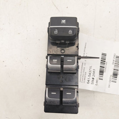 Driver's Front Door Master Switch Fits 16-20 Kia Optima OEM