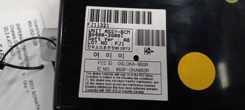 954003Q001 Body Control BCM Center Dash VIN B 8th Digit Fits 11 SONATA