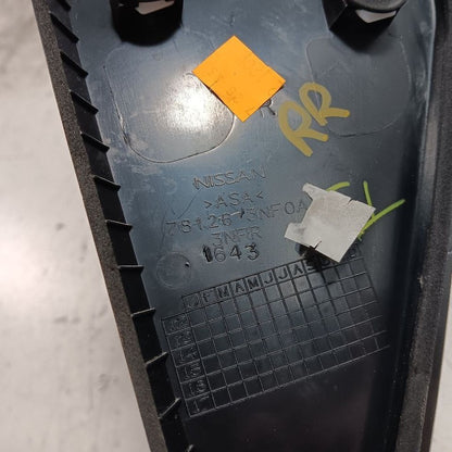 Nissan LEAF Passenger Right Rear D-Pillar Trim {781263NF0A} 2013 2014 