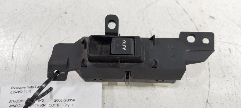 Lexus GS350 Power Window Switch Right Passenger Rear 2007 2008 2009 OE