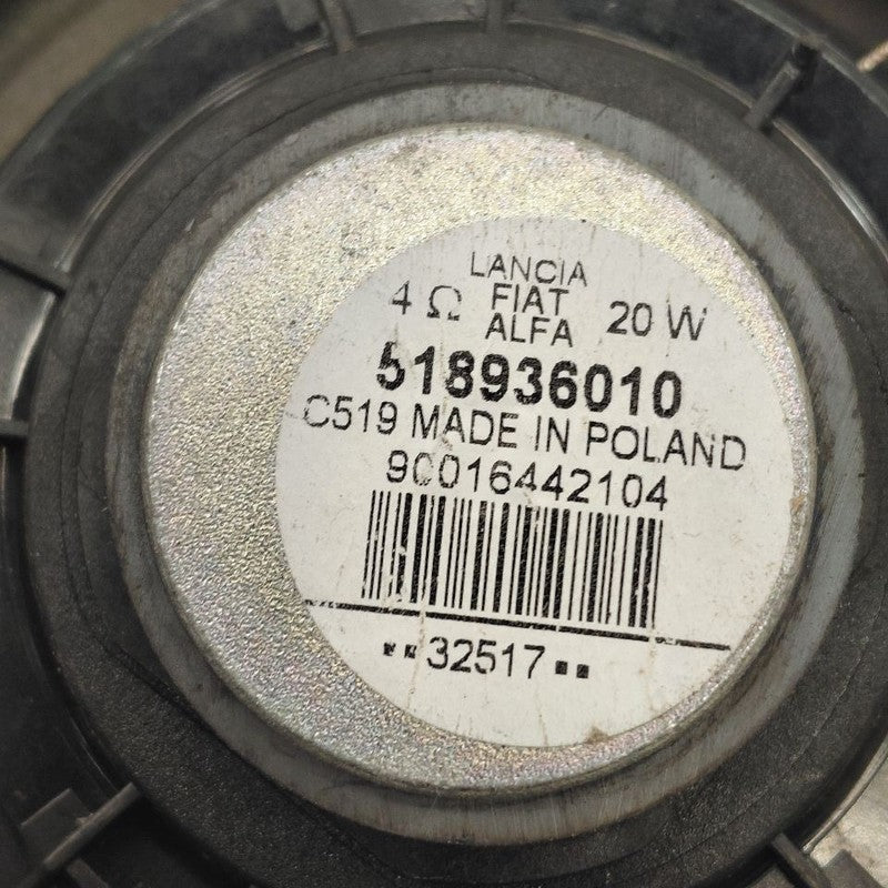 Alfa Romeo Stelvio Speaker Left Driver Rear  2018 2019 2020 2021