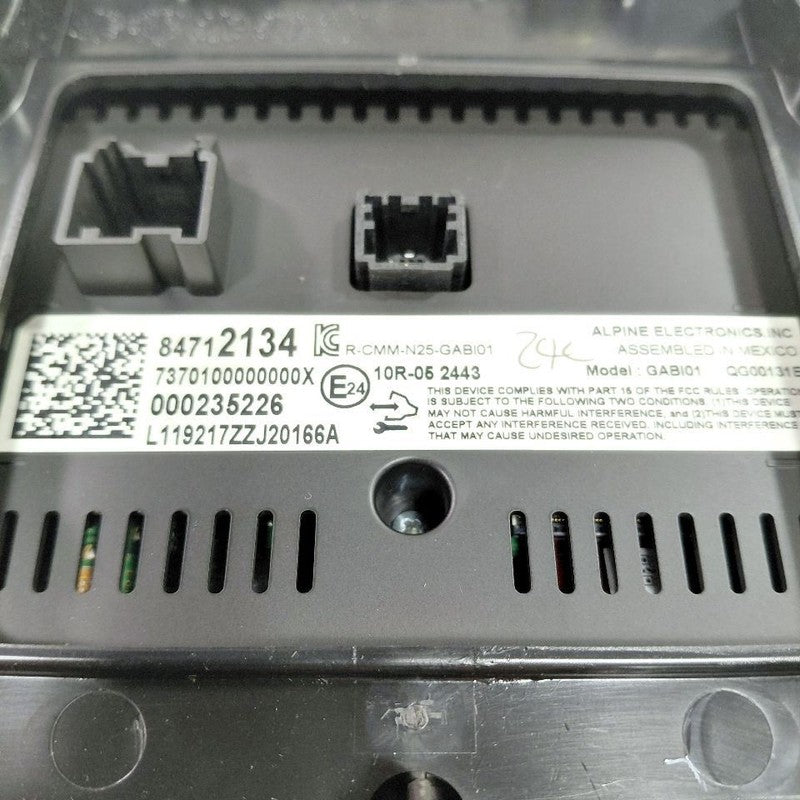 Screen Dash Mounted Display ID 84712134 Fits 19-25 Chevy Malibu