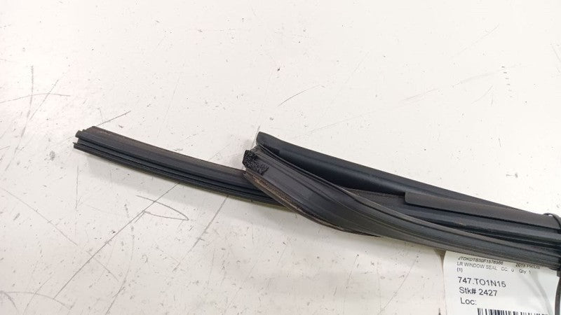 Toyota Prius Left Rear Window Seal    2012 2013 2014 2015