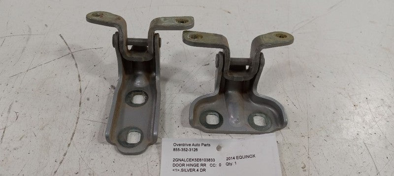 Chevy Equinox Door Hinge Set Right Rear Passenger 2015 2014 2013 2012 