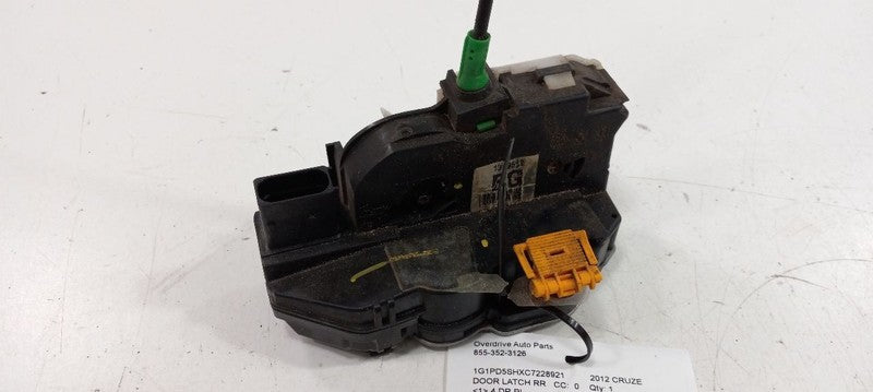 Chevy Cruze Door Latch Lock Right Passenger Rear 2011 2012 2013 2014 O
