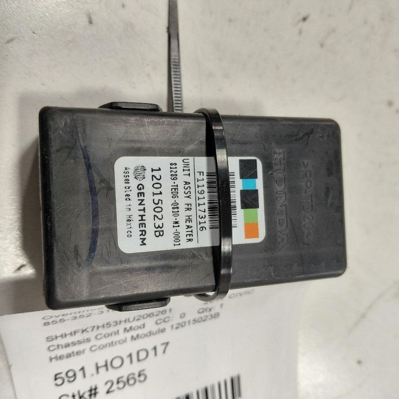 Honda Civic Heater Control Module 12015023B 2016 2017 2018 2019