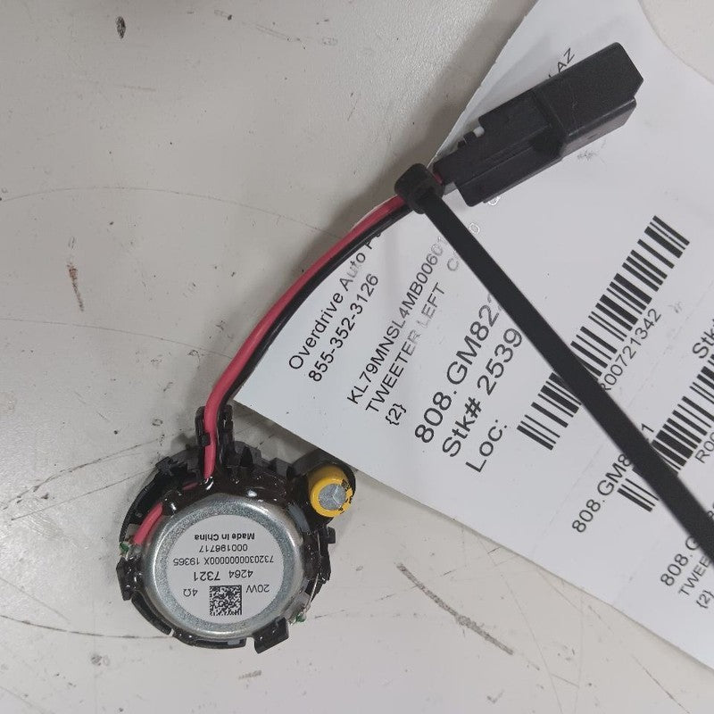 Chevy Trailblazer Tweeter Left Driver Tweeter Speaker  2021 2022 2023 