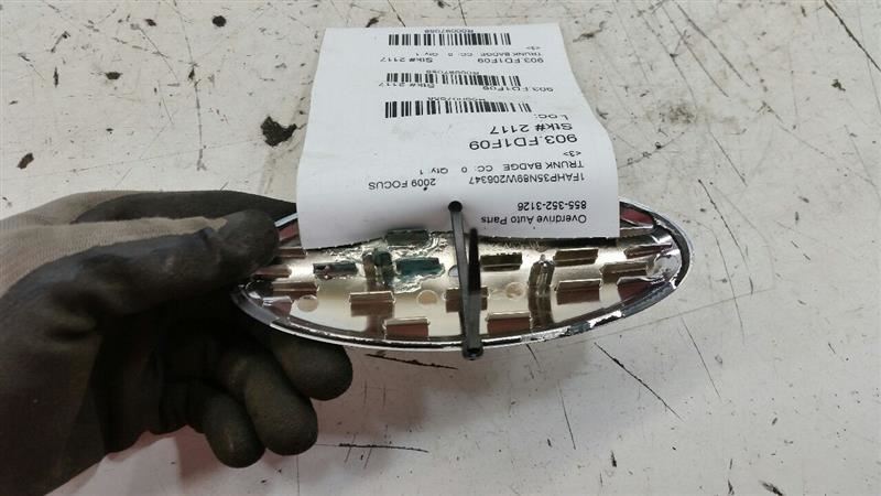 2009 Ford Focus Trunk Lid Logo Emblem Badge Rear Back