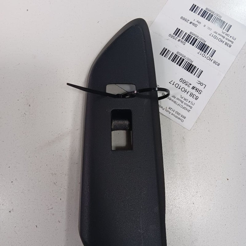 Honda Civic Window Switch Bezel Trim Right Front 2018 2017 2016