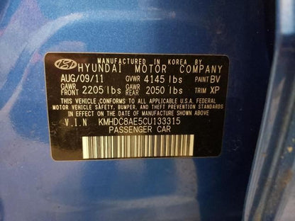 Hyundai Elantra Engine Knock Sensor 2009 2010 2011 2012