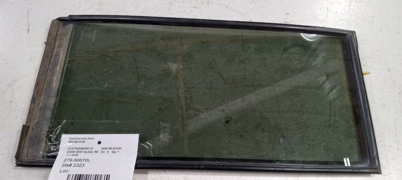 Driver Left Rear Door Vent Glass Window Fits 04-06 SCION XB