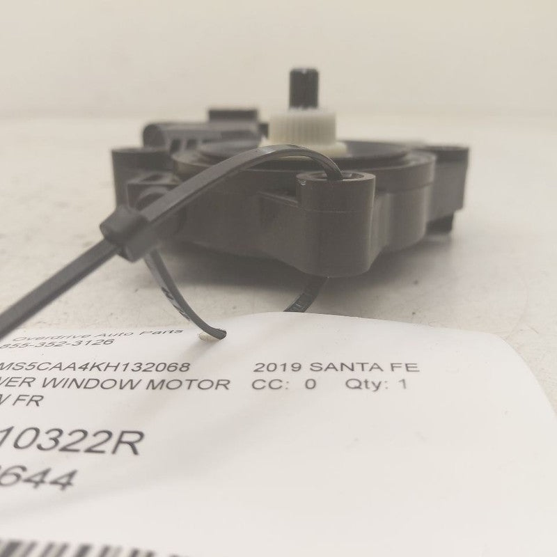 Passenger Right Front Power Window Motor Fits 19-20 Hyundai Santa Fe
