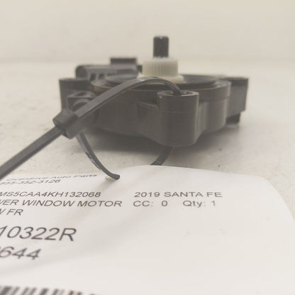 Passenger Right Front Power Window Motor Fits 19-20 Hyundai Santa Fe