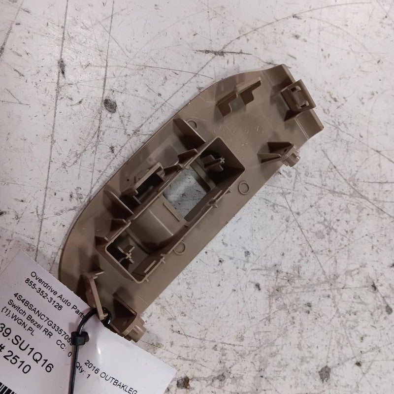 Subaru Legacy Outback Window Switch Bezel Trim Right Rear  2015 2016 2