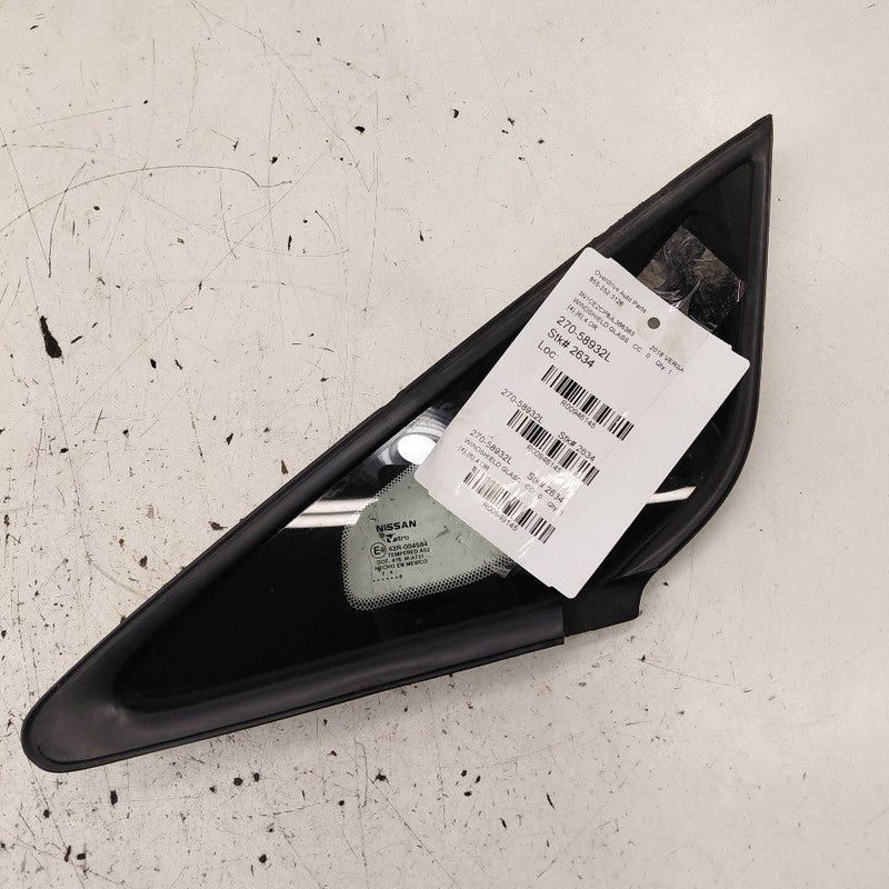 Driver Left Windshield Pillar Glass Hatchback Note Fits 14-19 Nissan V