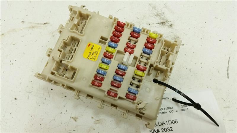  2006 Nissan Sentra Cabin Fuse Box Interior Inner Under Dash 2002 2003 2004 2005