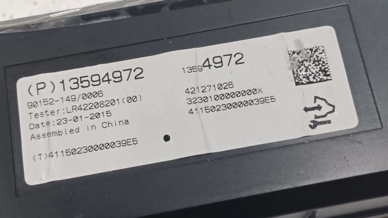 13594972 Temperature Module Under Center Dash ID 13594972 Fits 15 Buick Encore