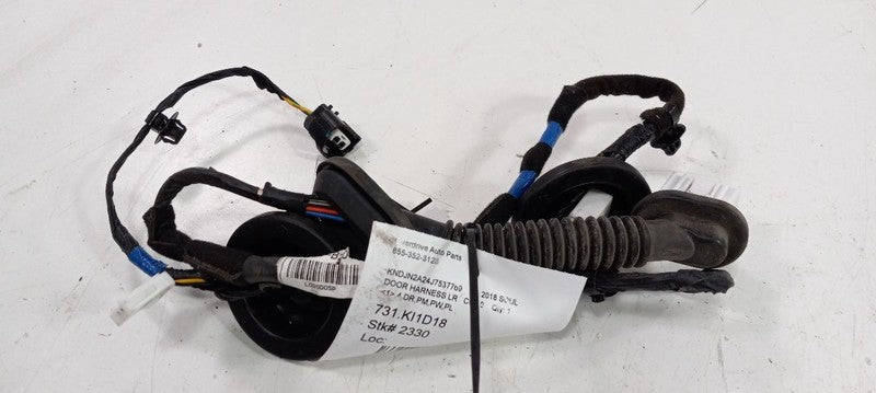 Kia Soul Door Harness Wire Wiring Left Rear Side 2018  OEM