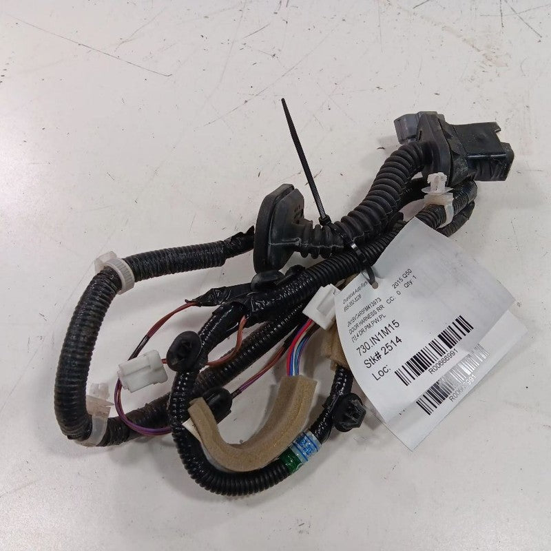 INFINITI Q50 Door Harness Wire Wiring Right Passenger Rear  2014 2015 2016 2017 
