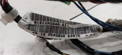 Subaru Legacy Door Harness Wire Wiring Right Rear 2005 2006 2007 2008 