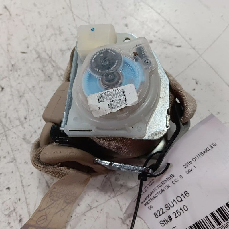 Legacy Outback Seat Belt Strap Retractor Center Middle Rear Back  2015 2016 2017