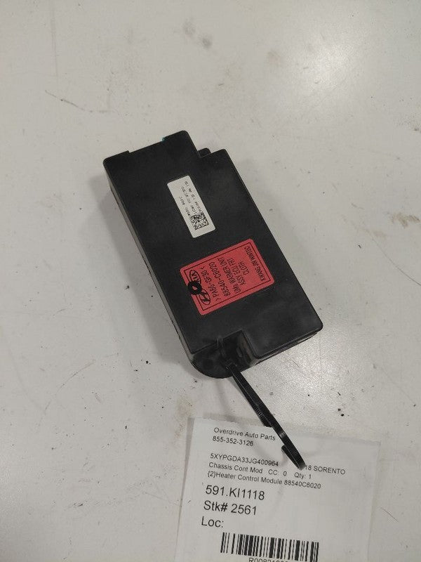 Kia Sorento Heater Control Module {88540C6020} 2018 2017 2016 OEM