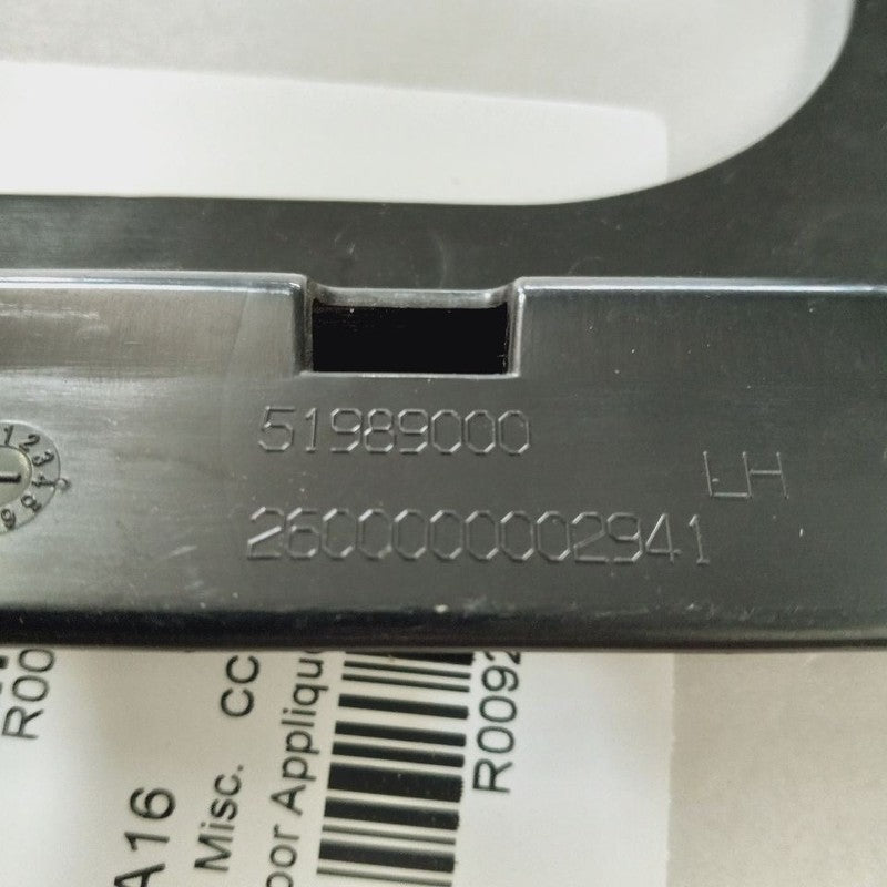 Fiat 500 X Model   Left Rear Door Applique {51989000} 2016 2017