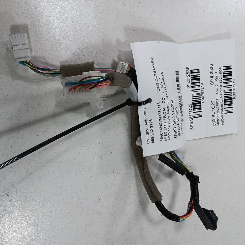 Outback Legacy Center Console Adapter Cord {81870AN53A} 2025 2024 2023
