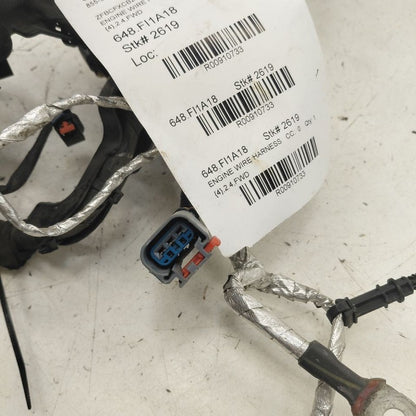 2018 Fiat 500 X Model Engine Wire Wiring Harness