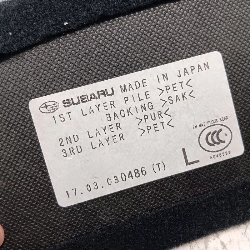 Subaru Forester Driver Left Side Trunk Floor Mat Layer Piece  2016 201