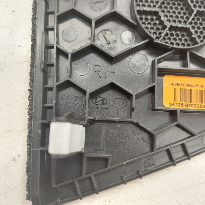 Hyundai Santa Fe Dash Speaker Cover Right Passenger Side  2019 2020