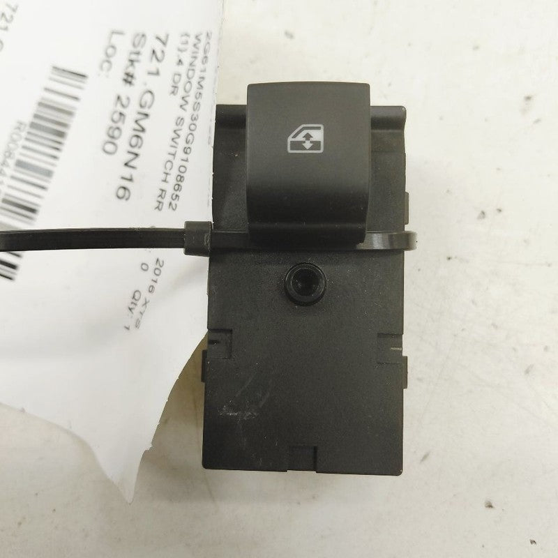 Cadillac XTS Power Window Switch Right Passenger Rear      2016 2017 2