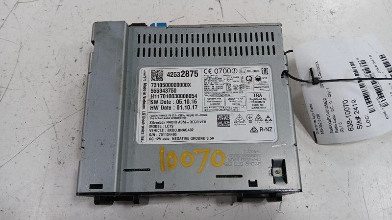 Audio Equipment Radio Mylink Opt Iob Receiver Fits 17-18 SPARK