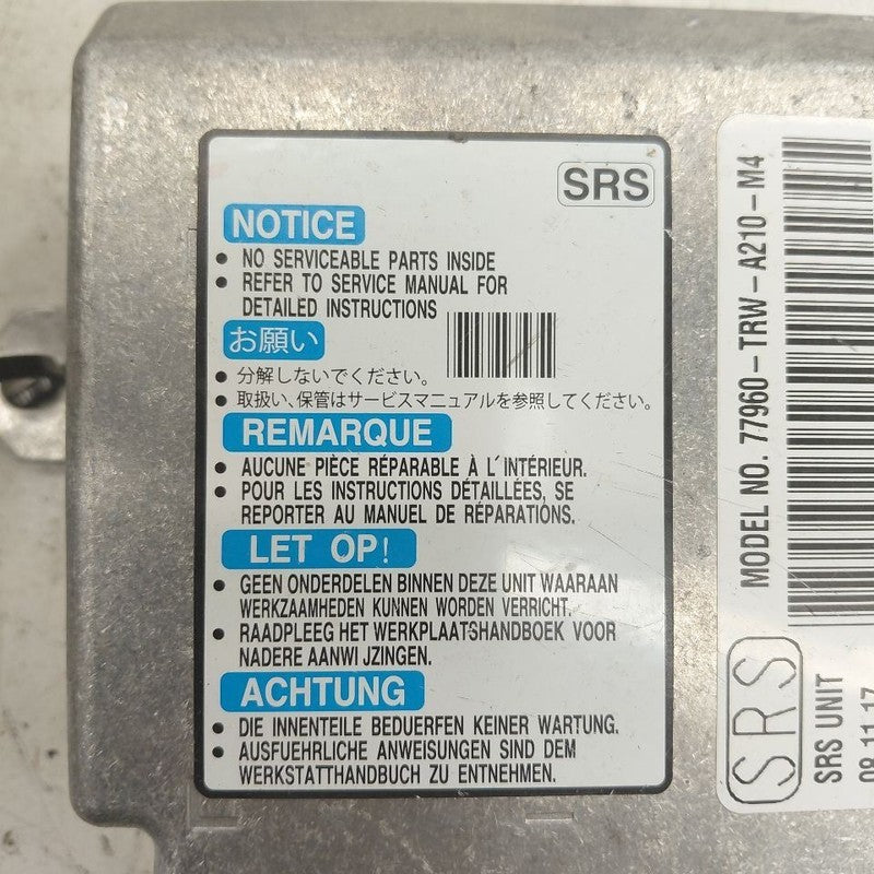 Restraint Control Module Fits 18-21 Honda Clarity