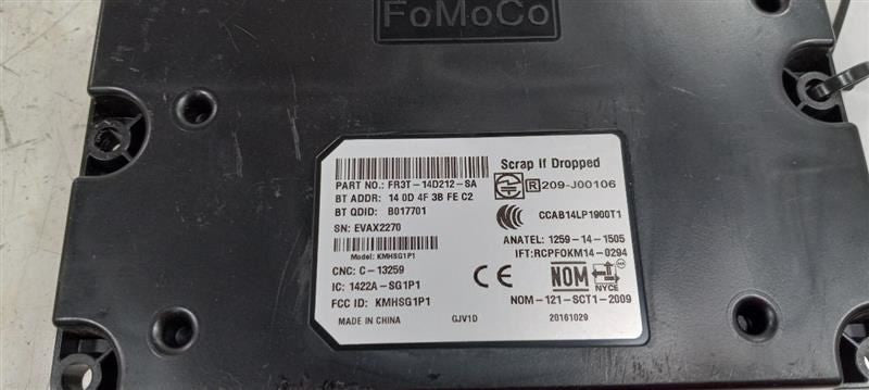 Communication Voice Recognition Sync Computer Control Module 16-17 Ford Focus