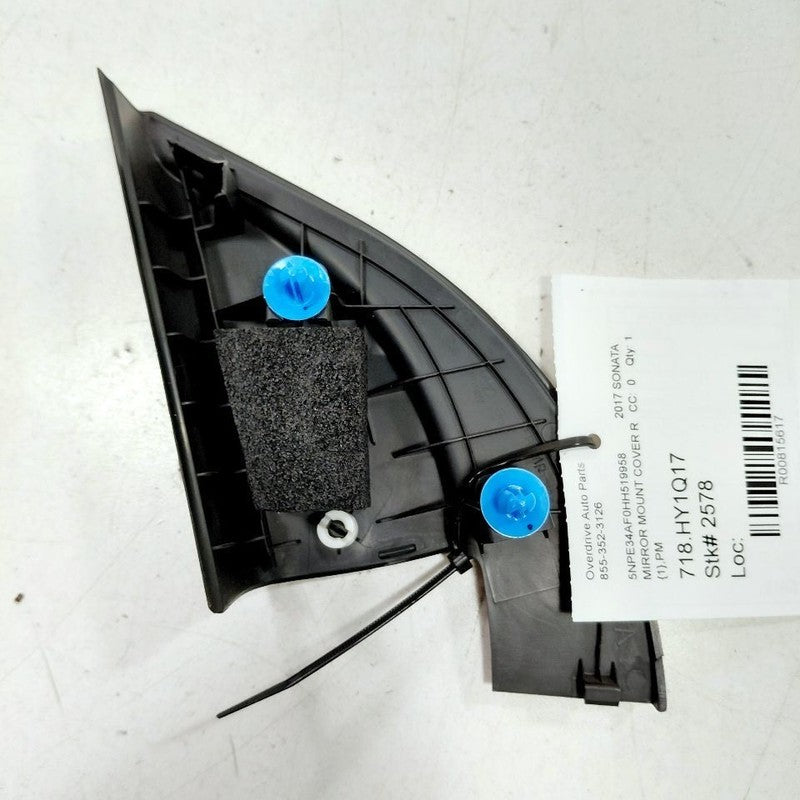 Hyundai Sonata Mirror Mount Cover Door Trim Right Passenger  2017 2016