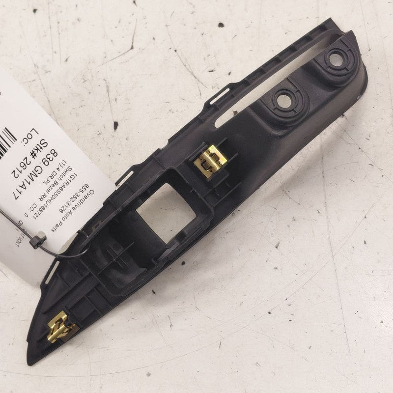 Chevy Volt Window Switch Bezel Trim Right Rear  2016 2017 2018 2019