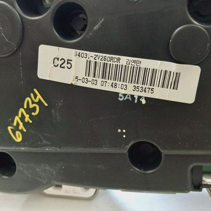 Speedometer Gauge Cluster US Market MPH Fits 16-17 Hyundai Veloster
