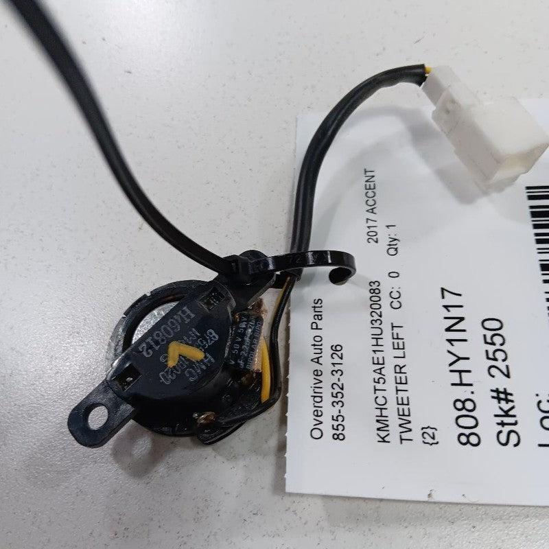 Hyundai Accent Tweeter Left Driver Tweeter Speaker 2017 2016 2015 2014 2013 2012