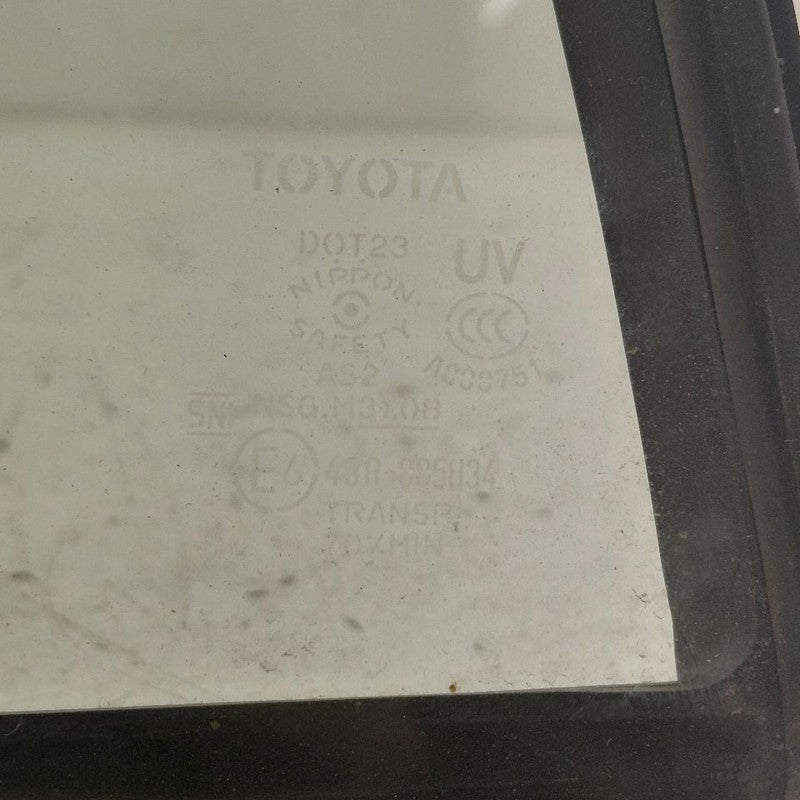 Driver Left Rear Door Vent Glass Fits 16-22 Toyota Prius