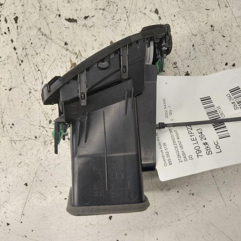Lexus NX350 Dash Air Vent Right Passenger  2022 2023 2024 2025