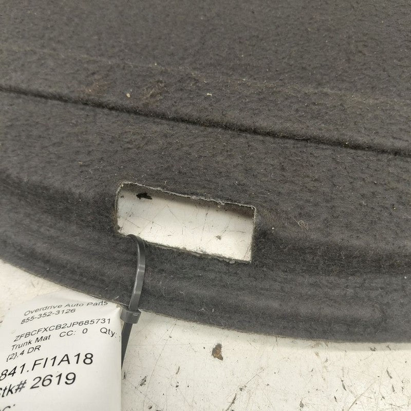 2018 Fiat 500 X Model Trunk Floor Mat
